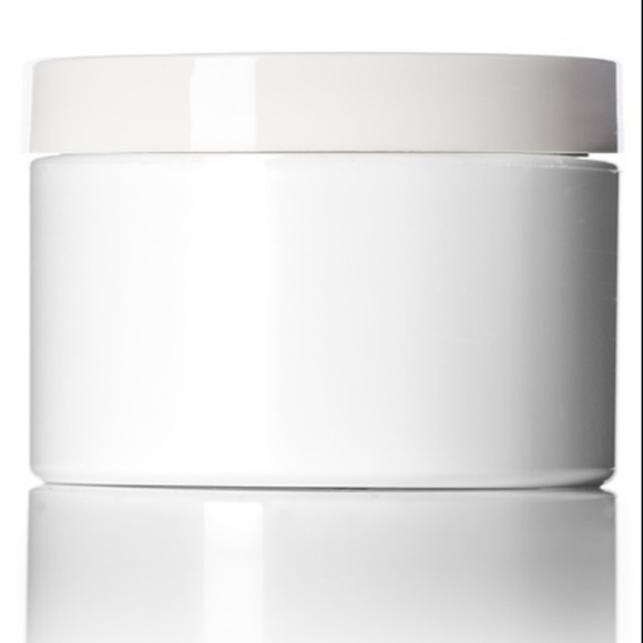 Set of 6 Travel 2oz White Double Wall Jars w Caps - Picture 2 of 8